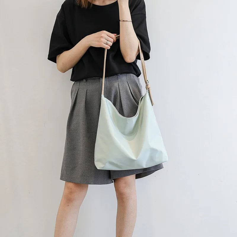 Large Capacity Women Shoulder Bag Nylon Tote Handbag Big Shopping Bags