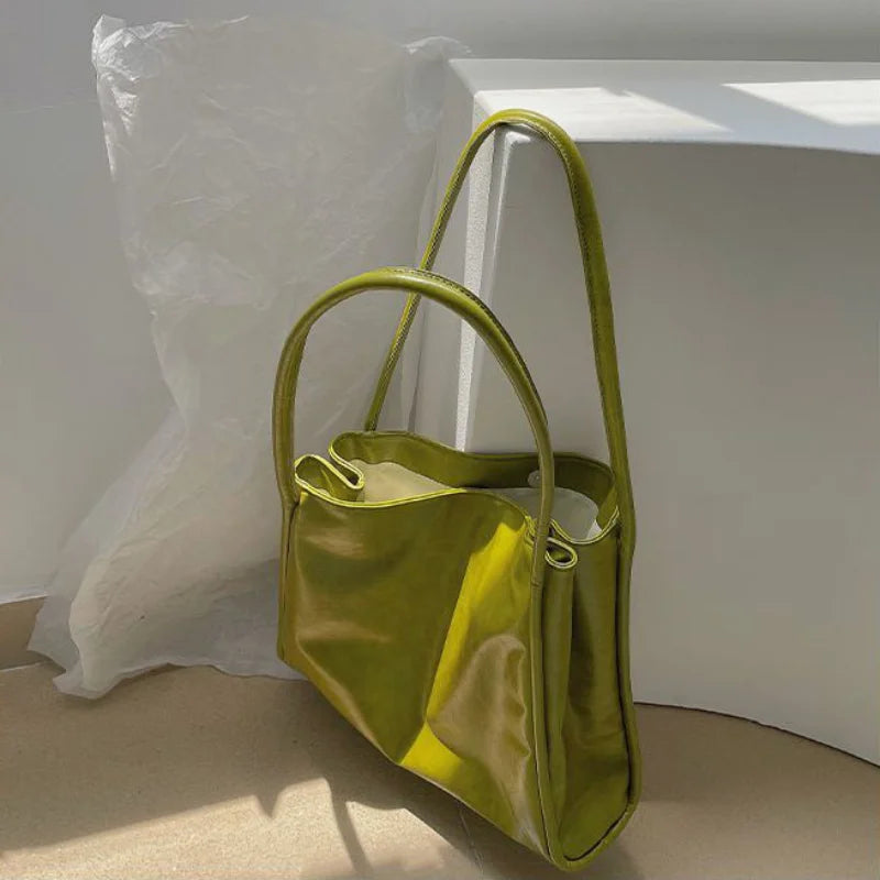 Large Capacity Women Shoulder Bags Soft PU Leather Totes Ladies All-match