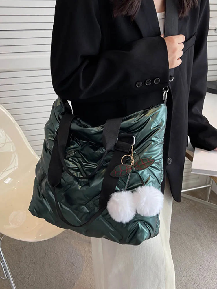 Women's Large Capacity Cotton Shoulder Bag