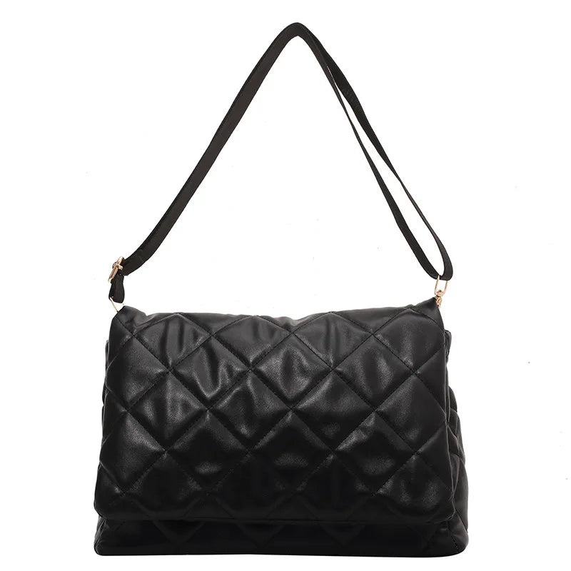 Women's Large Capacity Shoulder Bag Soft Pu Leather Handbags