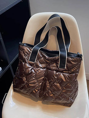 Large Capacity Women's Tote Bag Soft Cotton Handbag