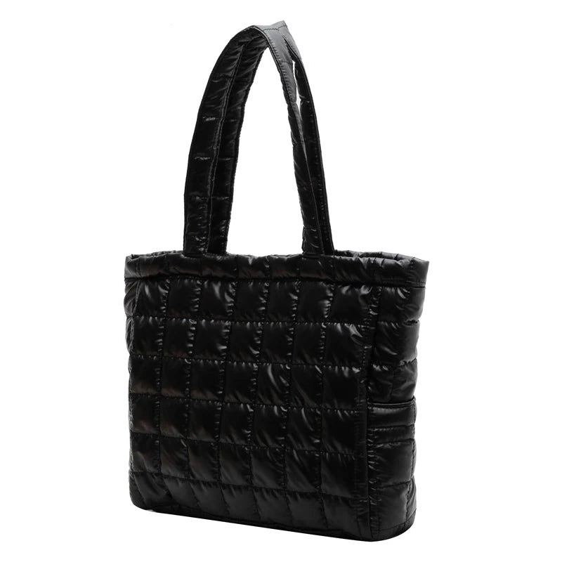 Large Capacity Women's Tote Bags Diamond Lattice Shoulder Handbags