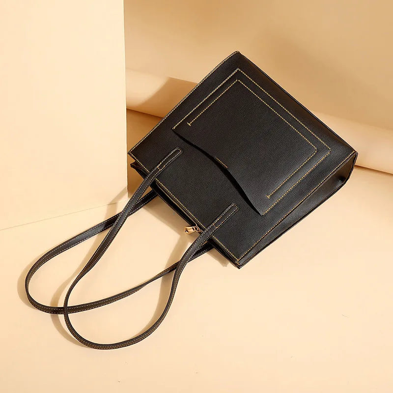 Causal Women's Tote Handbag Thread Ladies Shoulder Bag Shopping Tote Bag
