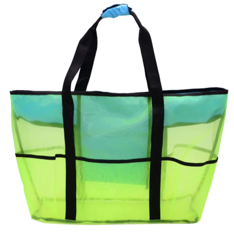 Large Beach Bag Mesh Durable Waterproof Underwear Pocket Tote