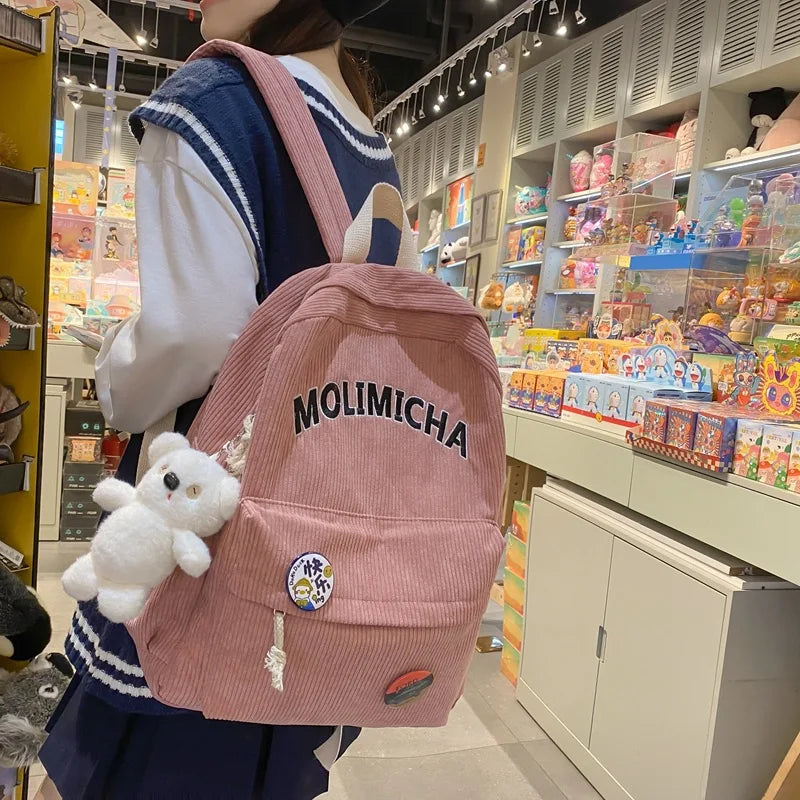 Large-capacity Backpack School Bag Girls Laptop Bag