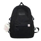 Large-Capacity Women Multi-Pocket Nylon Backpack for Junior High School