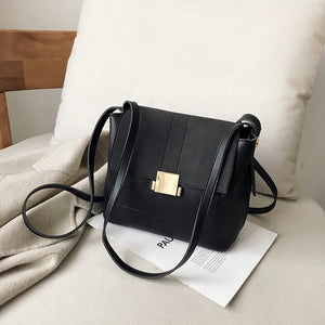 Large Capacity PU Women's Shoulder Bag - Winter Messenger Handbag