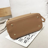 Large Capacity PU Women's Shoulder Bag - Winter Messenger Handbag