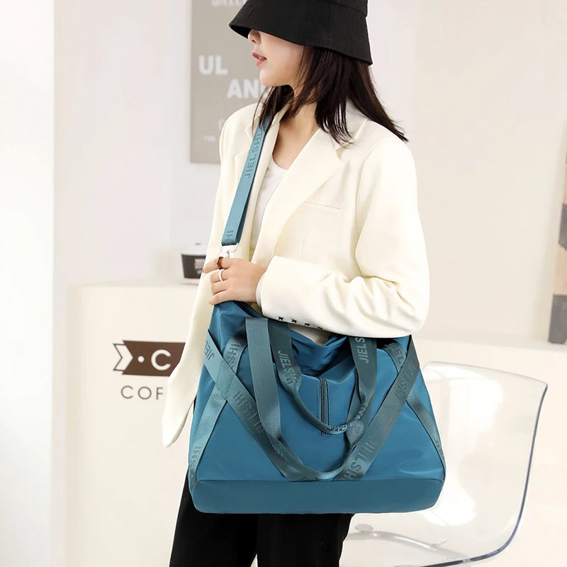 Large Capacity Women's Shoulder Bag Nylon Tote Crossbody Bags