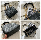 Large-Capacity Rhombic Shoulder Bag for Women