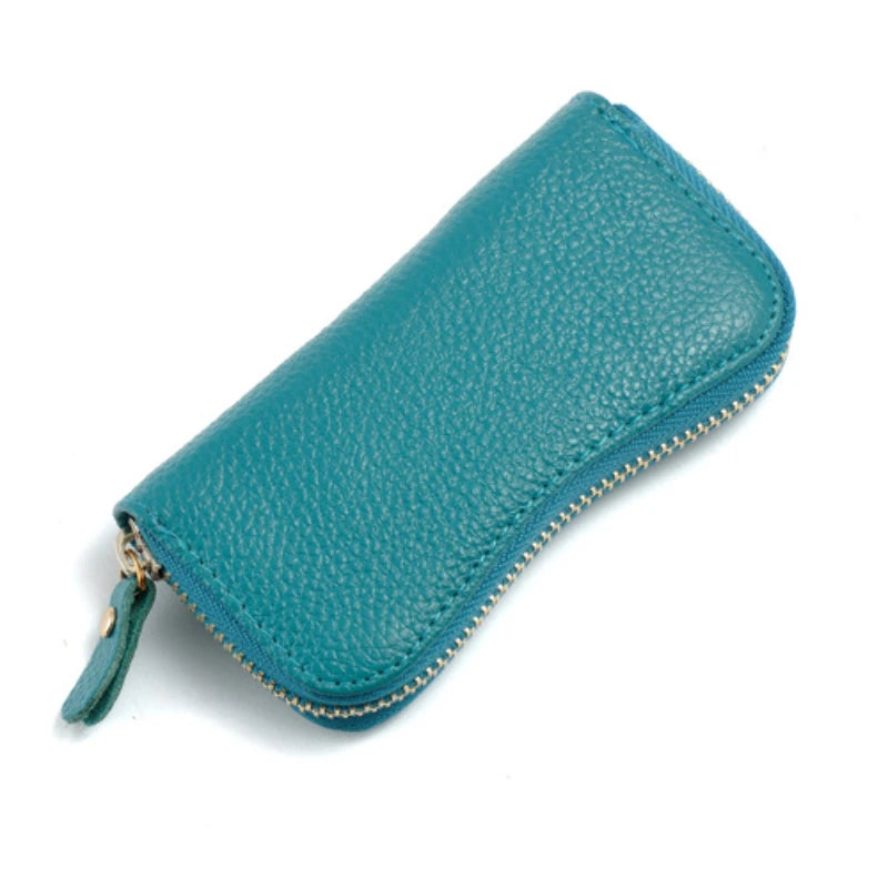 Leather Car Key Bag Zero Wallet Cow Bag for Boys and Girls