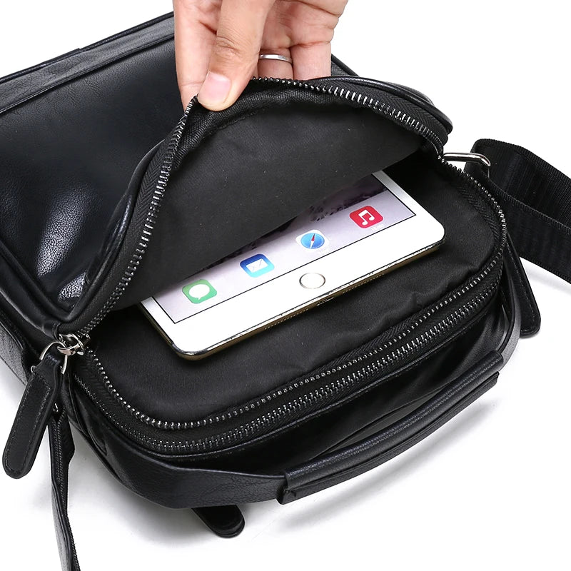 Leather Messenger Bag Handbag Top Male Shoulder Bags Crossbody Bags