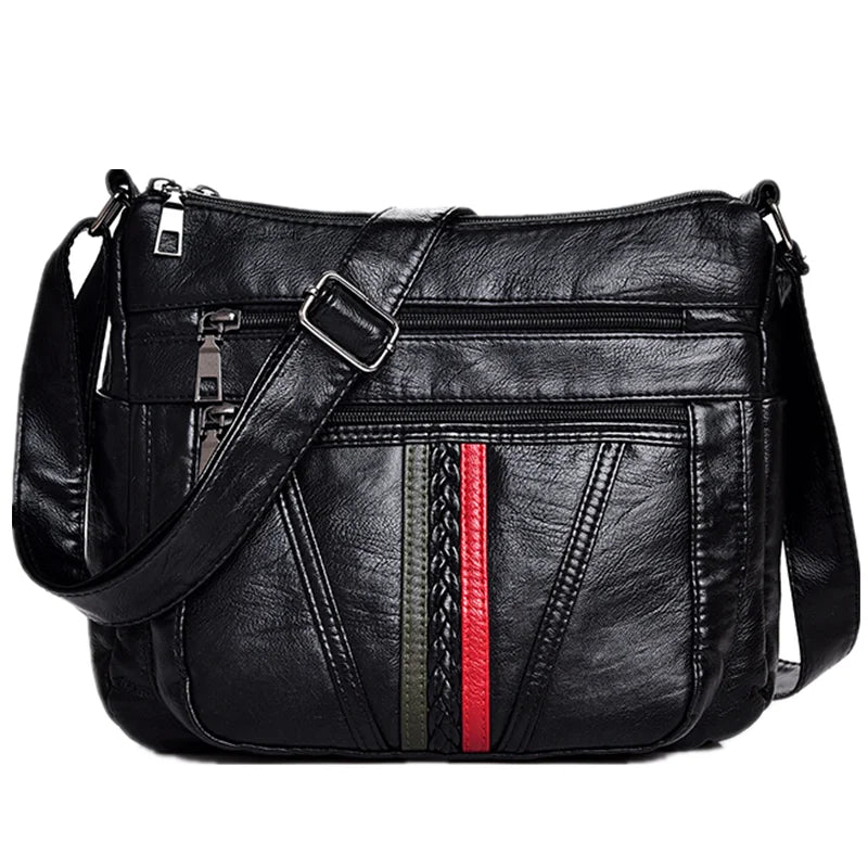 Women's Sheepskin Leather Bag Soft Messenger Shoulder All-match Ladies Bag