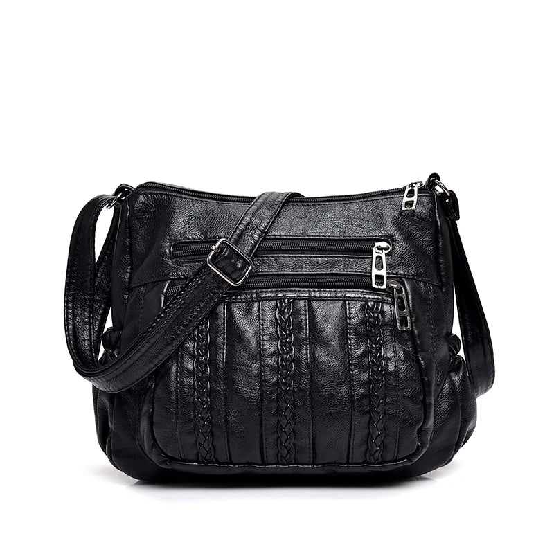 Women's Sheepskin Leather Bag Soft Messenger Shoulder All-match Ladies Bag