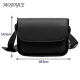 Leather Shoulder Crossbody Bag Small Square Messenger Handbag