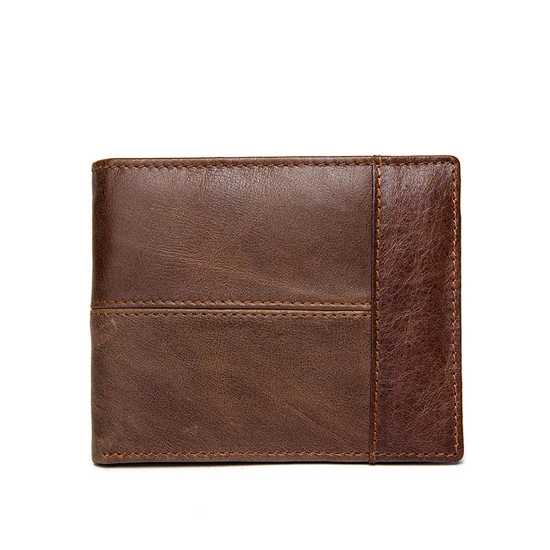 Men's Leather Wallet Multi-Card Bit 2 Fold Wallet
