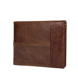 Men's Leather Wallet Multi-Card Bit 2 Fold Wallet