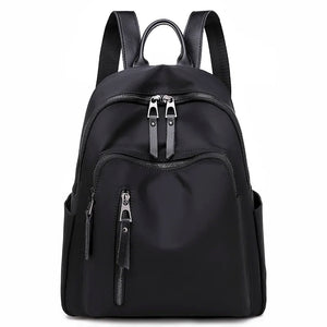 Leather Women School Backpacks High Girl Shoulder Bags