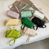 Leather Woven Small Waist Bags For Women Shoulder Bag