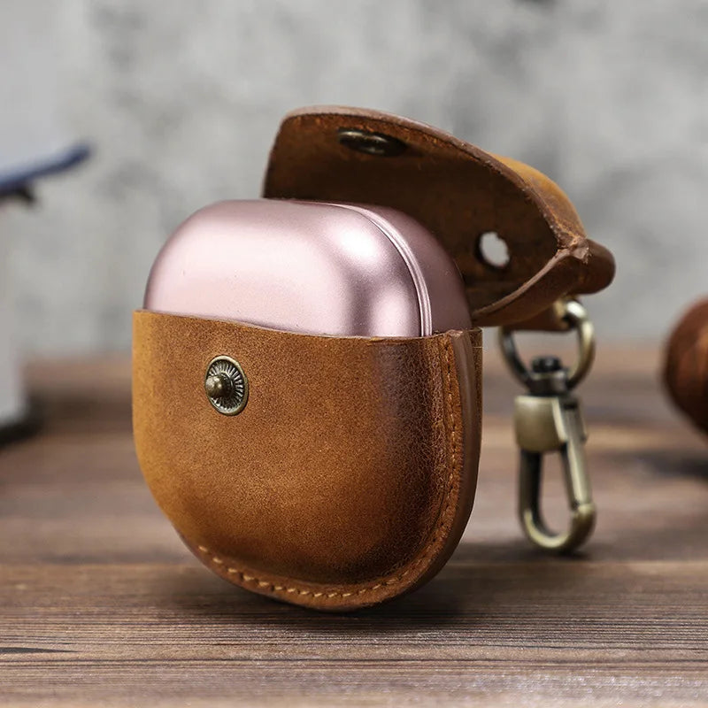Leather Wallet for Wireless Bluetooth Headset Case
