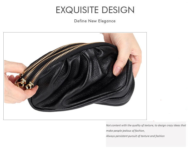 Women's Leather Messenger Bag Large Capacity Soft Shoulder Bag