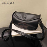 Printed Crossbody Bag Dumpling Bag PU Leather Casual Portable Soft