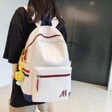Letter Printing Large Capacity Backpack for College Student School Bag