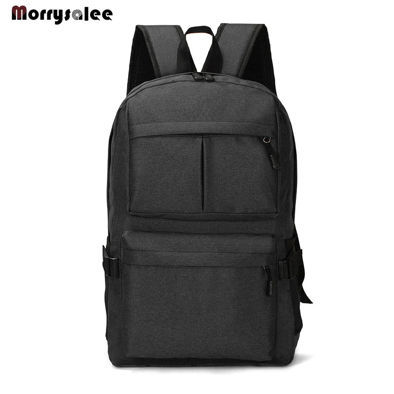 Light Laptop USB Backpack School Book Bag Casual Oxford Man Bag