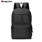 Light Laptop USB Backpack School Book Bag Casual Oxford Man Bag