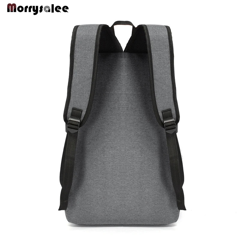 Light Laptop USB Backpack School Book Bag Casual Oxford Man Bag