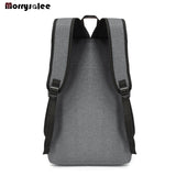 Light Laptop USB Backpack School Book Bag Casual Oxford Man Bag