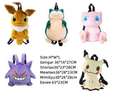 Cartoon Snorlax Plush Doll Backpack Kindergarten School Bag