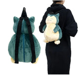 Cartoon Snorlax Plush Doll Backpack Kindergarten School Bag
