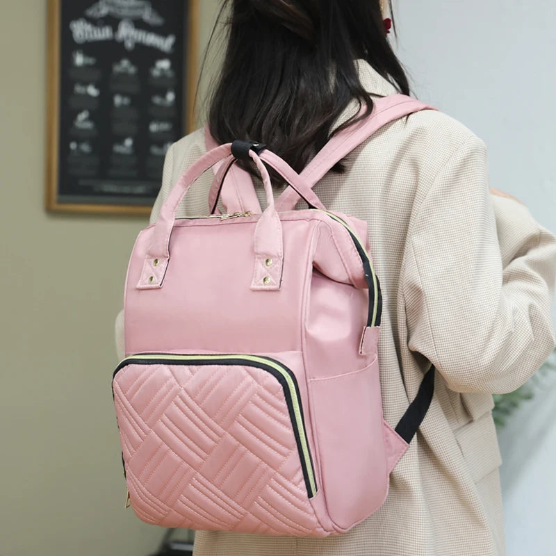 Mommy USB Diaper Bag Baby Care Large Capacity Backpack Waterproof Nappy Bags