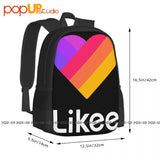 Likee Heart Backpack Large Capacity Foldable Sports Bag School Sport Bag