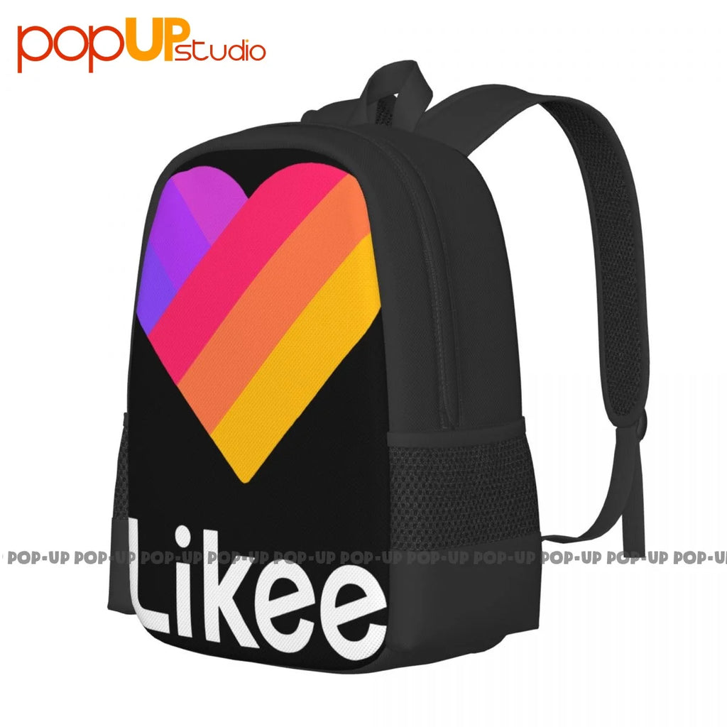 Likee Heart Backpack Large Capacity Foldable Sports Bag School Sport Bag