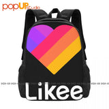 Likee Heart Backpack Large Capacity Foldable Sports Bag School Sport Bag