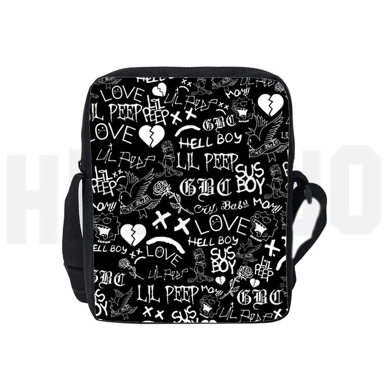 Lil Peep Diagonal Shoulder Bag Women Handbag Girl Messenger Bag Harajuku Bag