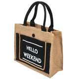 Large Capacity Linen Handbag for Women