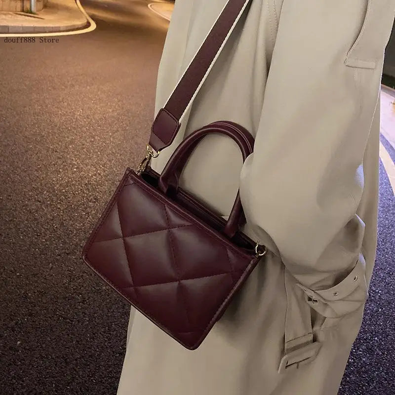 Lingge Embroidery Thread Small Bag Ladies Shoulder Messenger Bag
