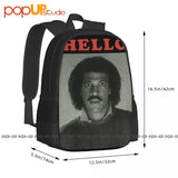 Lionel Richie Hello 1983 Photo Backpack Large Capacity Beach Gym Tote Bag