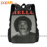 Lionel Richie Hello 1983 Photo Backpack Large Capacity Beach Gym Tote Bag