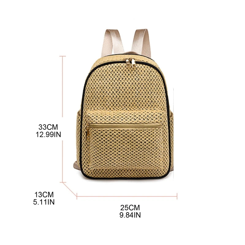 Bohemian Woven Backpack Purse Bag for Women