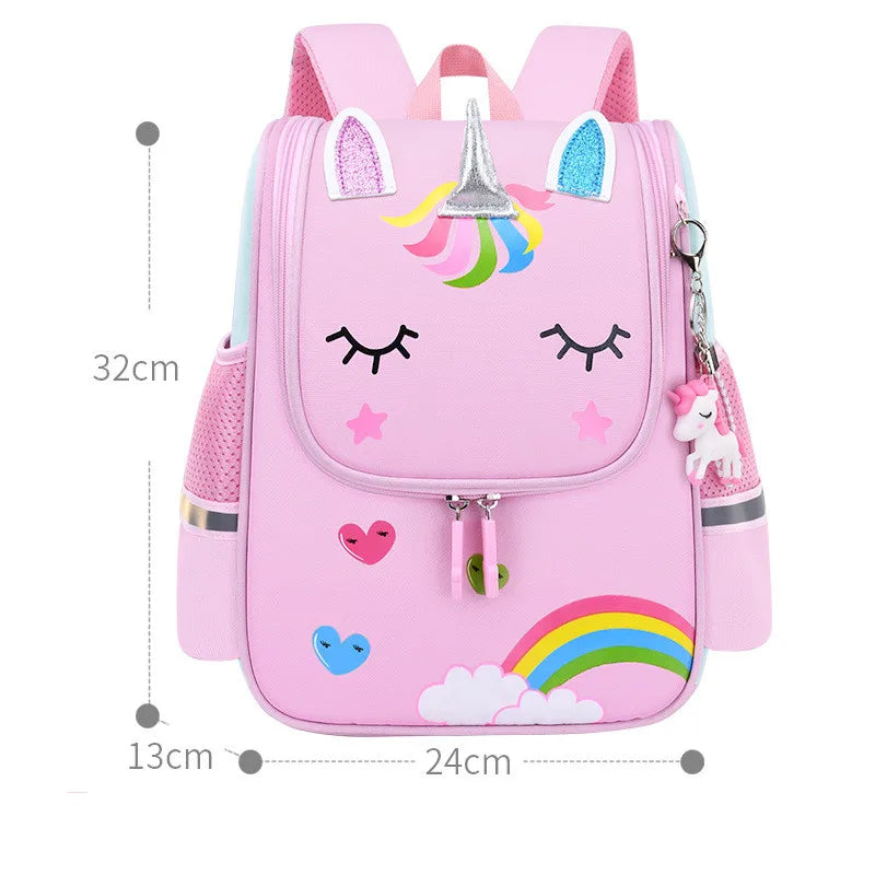 Little Girl School Bags Kids Bookbag Animal Schoolbag Princess Backpack