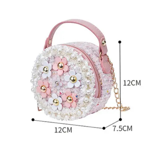 Toddler Princess Bag Baby Messenger Crossbody Flower Bag