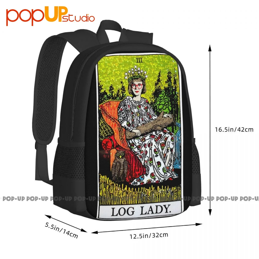 Log Lady Twin Peaks Backpack Large Capacity Schoolbag