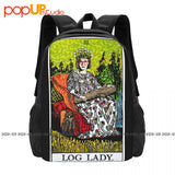 Log Lady Twin Peaks Backpack Large Capacity Schoolbag