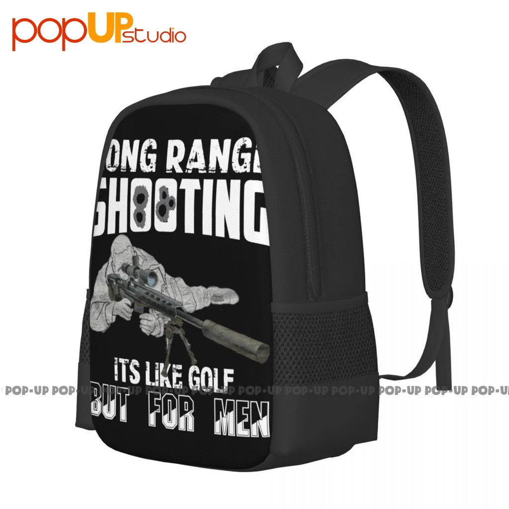 Long Range Shooting Backpack Large Capacity School Style Sports Bag