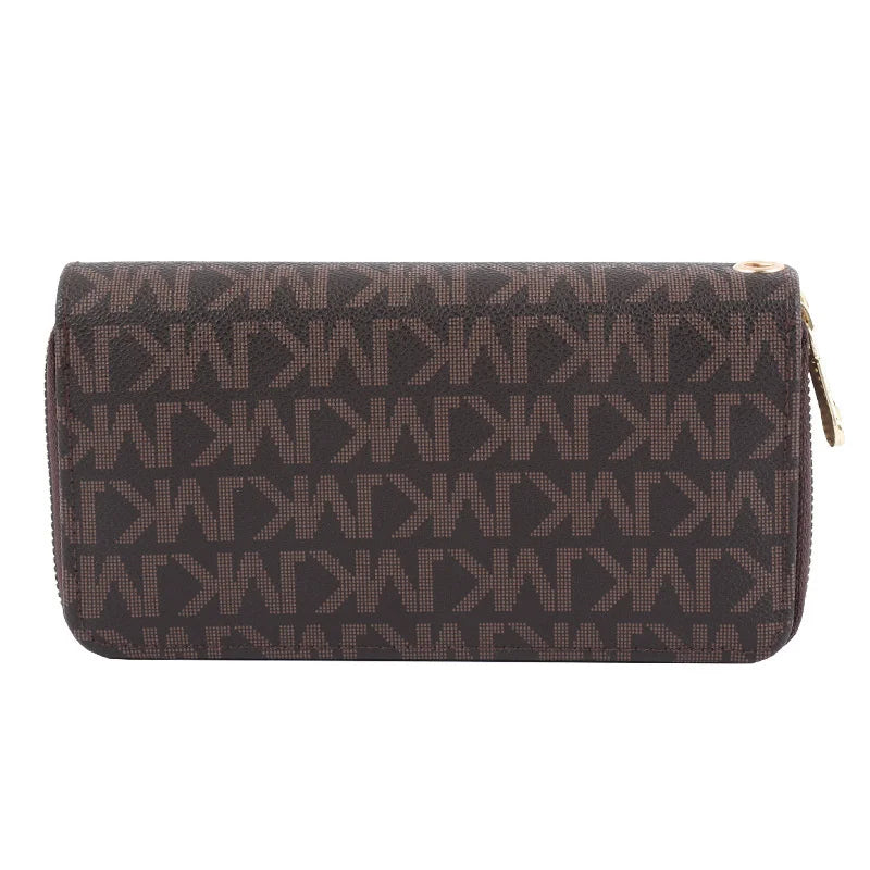 Printed Zipper Handbag Long Wallet for Women and Men