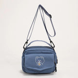 Cartoon Print Bear Mini Cloth Handbag for Girls
